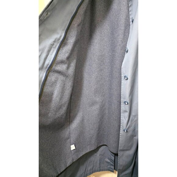 Vintage London Fog Main coats Blue Women Long Coat Size 14 - Picture 4 of 8